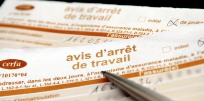 Avis d'arrêt de travail salarié congé maladie